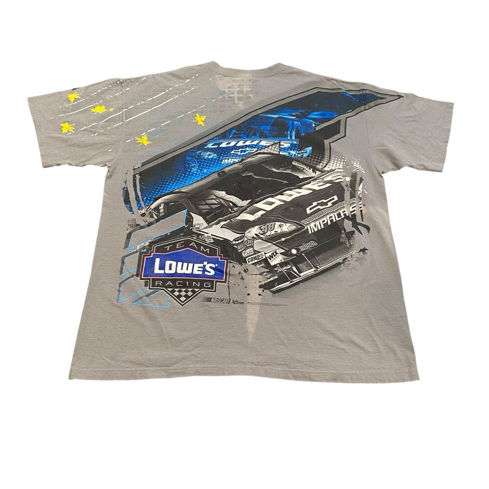 Vintage Jimmie Johnson AOP Tee Shirt NASCAR Championship Chase Authentics XL